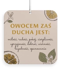 Zawieszka zapachowa - Owocem zaś Ducha jest - Szaron