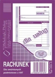 Rachunek dla zwolnionych z VAT 233-5 - Michalczyk i Prokop