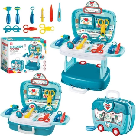 Zestaw lekarski stolik w walizce - Trifox