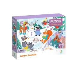 Puzzle 60 Zimowe zwierzęta - Dodo