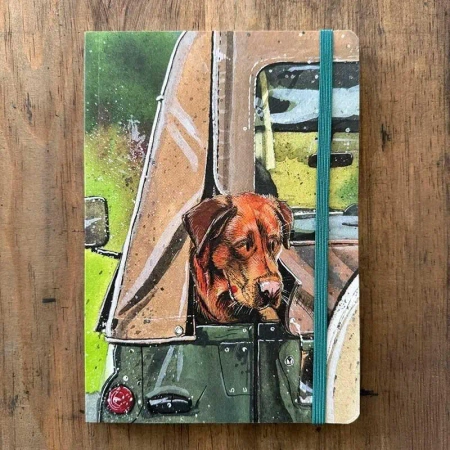 Notatnik z gumką A5 LCN34 Rudy labrador - Alex Clark