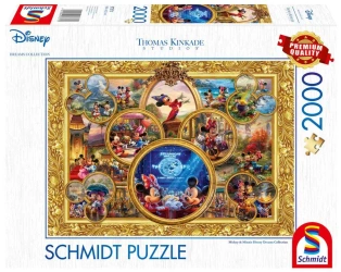 Puzzle 2000 PQ T. Kinkade Myszka Miki & Minnie 111439 - Schmidt Puzzle