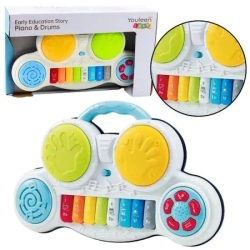 Pianinko interaktywne z odgłosami zwierząt - Leantoys