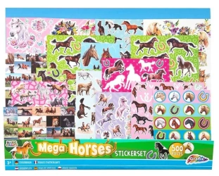 Mega zestaw naklejek Koniki 500szt - Grafix