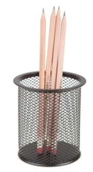 Kubek przybornik okrągły duży czarny - NET