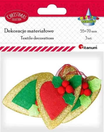 Filcowe serca 3szt - Titanum