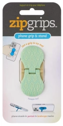 ZipGrip uchwyt na palce do telefonu Zielone liści - Thinking Gifts