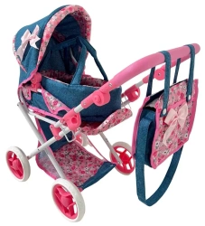 Wózek dla lalek głęboki z torbą - MarioToys