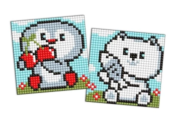 Diamentowa mozaika Kids magnes - Pingwin i.. 9x9cm - Ideyka