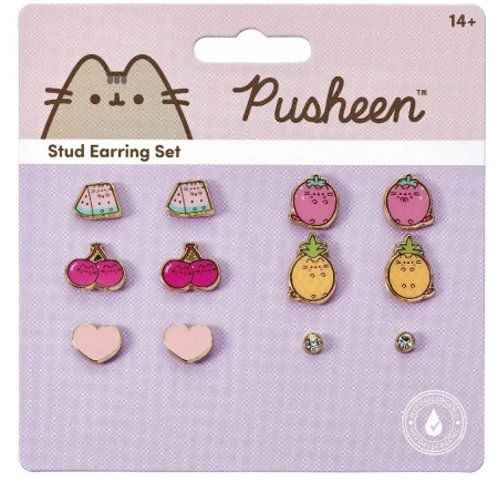 Kolczyki z owocem - Pusheen