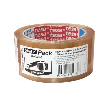 Taśma pakowa Tesapack Solvent 66m x 48mm - TESA