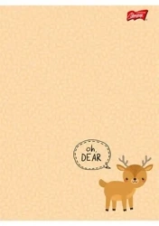 Paczka Zeszyt A5 16k 3-inia dwukolorowa woodland animals pakiet 15 sztuk - ST-Majewski