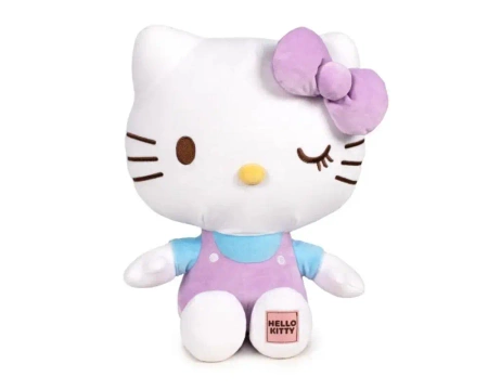 Hello Kitty. Plusz z naszywką 20cm fioletowy - EPEE