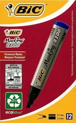 Marker Marking 2300 ścięty niebieski (12szt) BIC