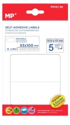 Etykiety samoprzylepne 53x100mm 5arkuszy - MP Main Paper