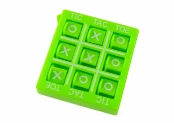 Gra kółko i krzyżyk 4,5 cm zielona - Leantoys