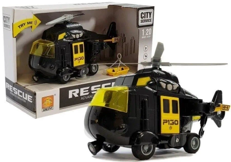 Helikopter ratunkowy ze światłem i dźwiękiem - Leantoys