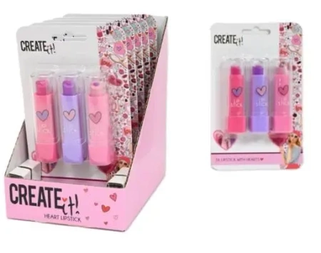Szminka do ust Love&heart 3szt CREATE IT! - Canenco