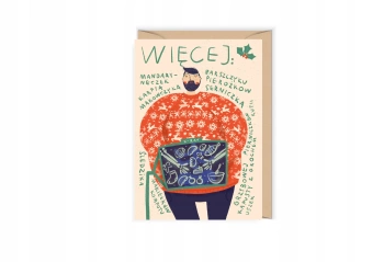 Kartka świąteczna z łasuchem