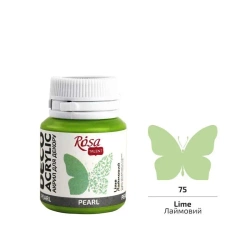 Farba akrylowa perłowa lime 75 20ml - Rosa