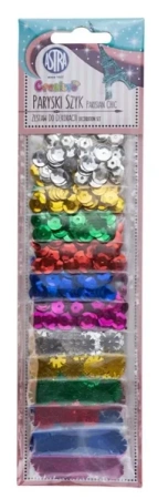 Zestaw do dekoracji Paryski szyk mix 12x2g ASTRA - ASTRA papiernicze