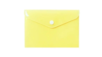 Teczka koperta A6 PP pastel żółta - Biurfol