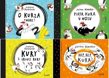 Kury z grubej rury+ O kurza twarz ! Hip-Hip+ Piąta kura Tom 1-4 PAKIET Bedn - Justyna Bednarek