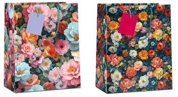 Torba prezentowa Flower 14x11,5x6,5cm MIX - Pan Dragon