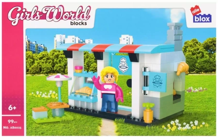 Klocki konstrukcyjne Alleblox Girl Cuk 99el 27x17x5 16
