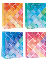 Torebka ozdobna 31x42x10cm hot-stamp mix ROZETTE