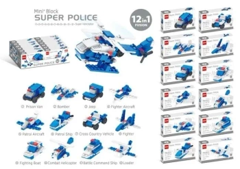 Klocki policja MIX - Merkpol