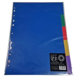 Przekładki A4 PP indeksujące z nadrukiem liczb 1-5 - Ziemia Obiecana