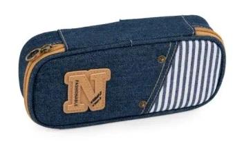 Piórnik etui Denim granatowy - Fandy