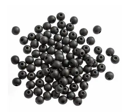 Koraliki drewniane 10mm 100szt matowa czerń - Dalprint dpCraft