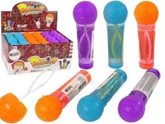Bańki mydlane mikrofon 40ml MIX - Leantoys