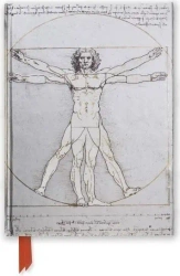 Notatnik A5 linia TW Człowiek witruwiański DaVinci - Flame Tree