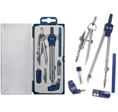 Cyrkiel metalowy 7-elementowy - Titanum