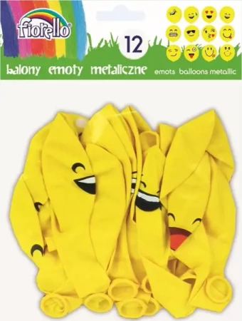 Balony Emoty Party metaliczne FIORELLO