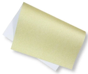 Brystol brokatowy 200g 40x60cm cytrynowy 5ark - Polsirhurt