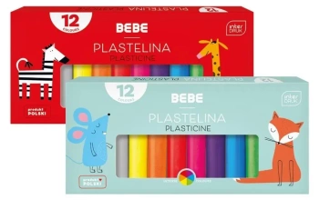 Plastelina 12 kolorów BB Kids mix - INTERDRUK