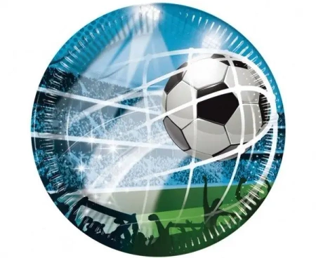 Talerzyki papierowe Soccer Fans 20cm 8szt - Godan