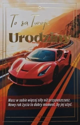 Karnet urodziny z wymiennymi cyframi JCX-238 - YEKU