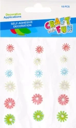 Ozdoba dekoracyjna Mater Kwiaty samoprzylepna 18pcs Cf Pbh