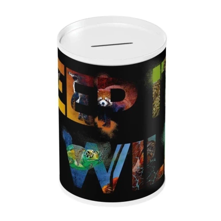 Skarbonka metalwa Animal Planet 10x15cm - Diakakis