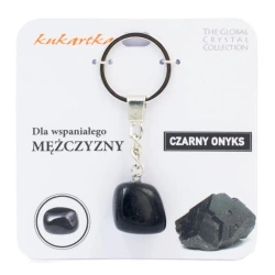 Brelok Dla wspaniałego mężczyzny czarny onyks - Kukartka