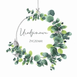 Karnet Swarovski kwadrat CL4003_PO Urodziny - Clear Creations