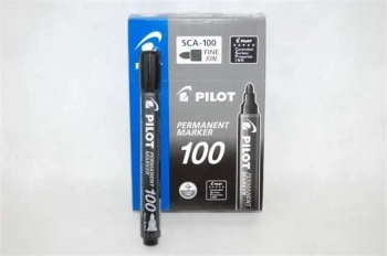 Marker permanentny SCA-100 czarny (12szt) PILOT