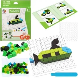 Puzzle DIY mozaika pojazdów militarnych 59el - Maksik