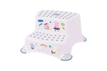 Podest 2 stopniowy antypoślizgowy Peppa biały