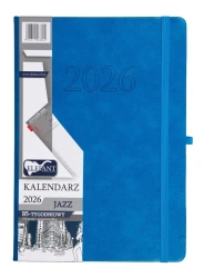 Kalendarz 2026 B5 tygodniowy Jazz niebieski - praca zbiorowa